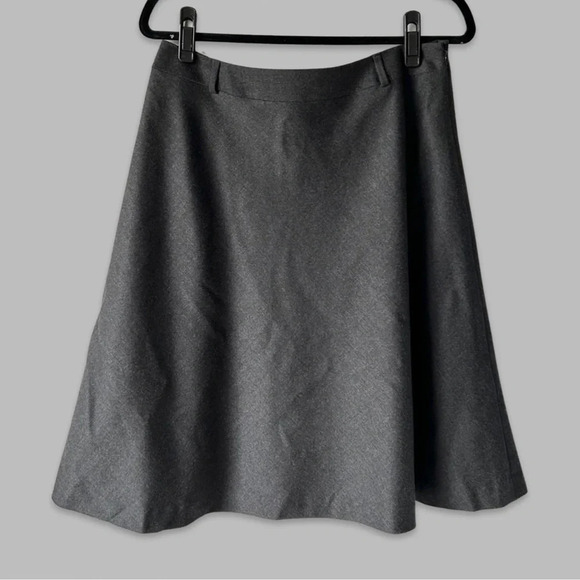 Talbots Stretch Wool Flared  Skater Midi Skirt - Picture 1 of 15